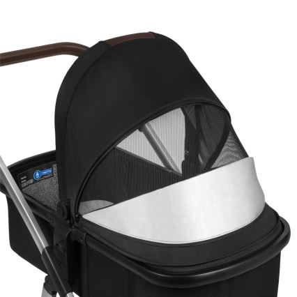 Lionelo - 3-in-1 Combination Stroller AMBER Black Silver