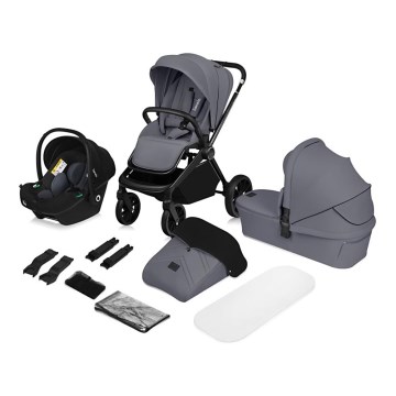 Lionelo - 3-in-1 Combination Stroller MIKA PLUS Grey Stone