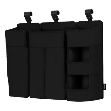 Lionelo - 3-in-1 SIDEPOCKET Crib Organizer, Black