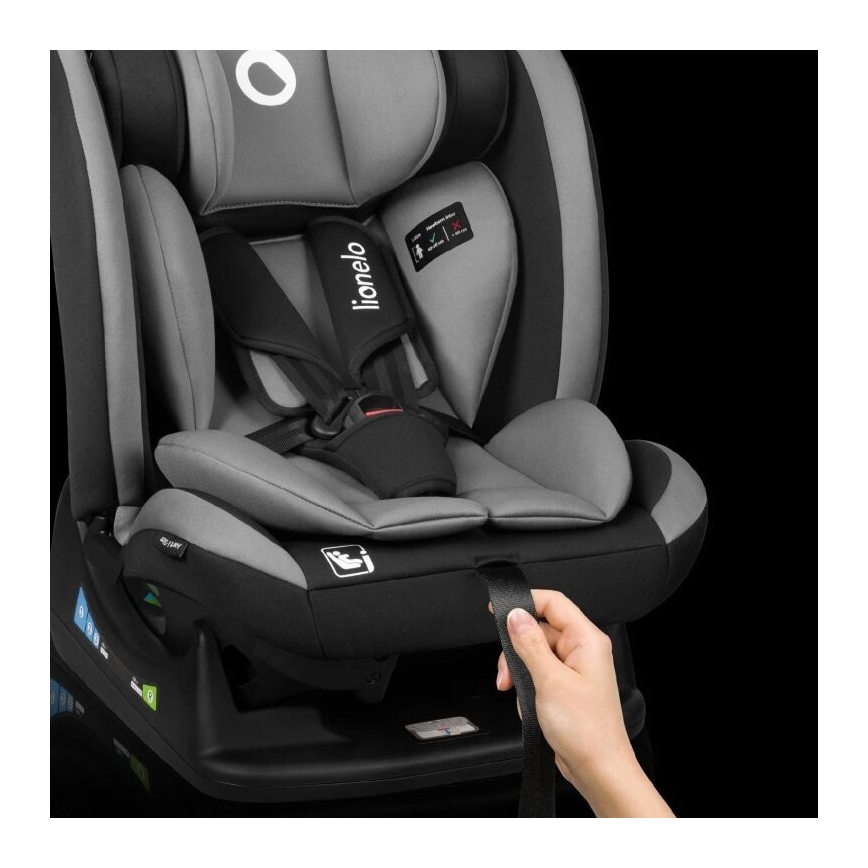 Lionelo - AART i-Size Car Seat 40-150 cm Black/Grey