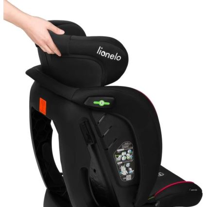 Lionelo - AART i-Size Car Seat 40-150 cm Black/Red