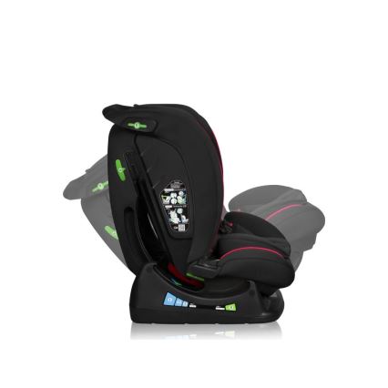Lionelo - AART i-Size Car Seat 40-150 cm Black/Red