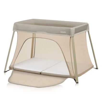 Lionelo - ALICE 3-in-1 Travel Cot Beige Olive