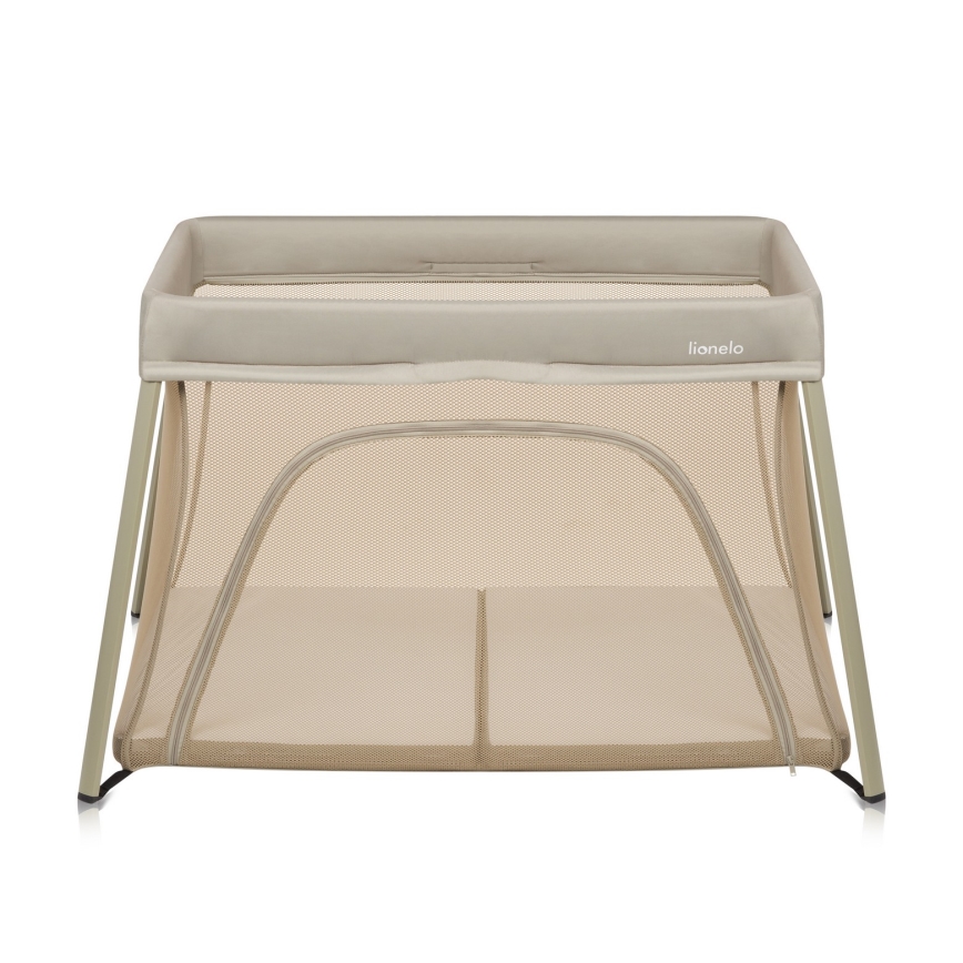 Lionelo - ALICE 3-in-1 Travel Cot Beige Olive