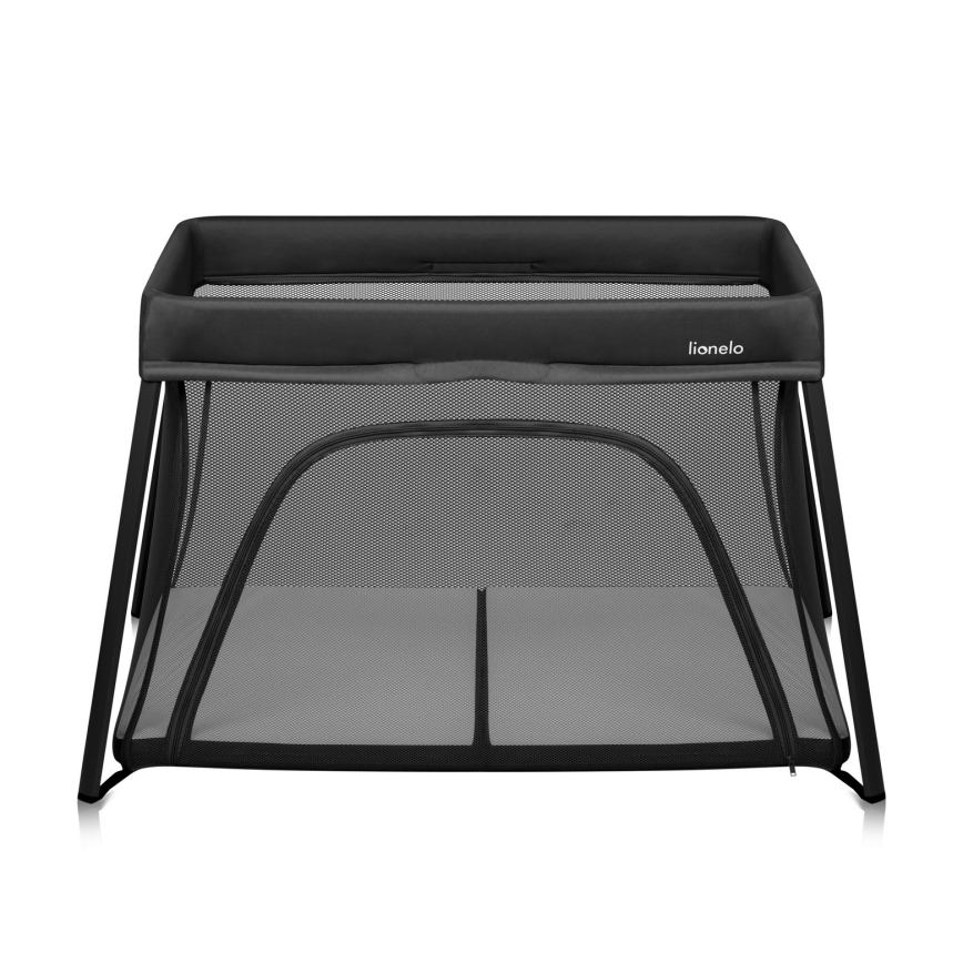 Lionelo - ALICE 3-in-1 Travel Cot Black