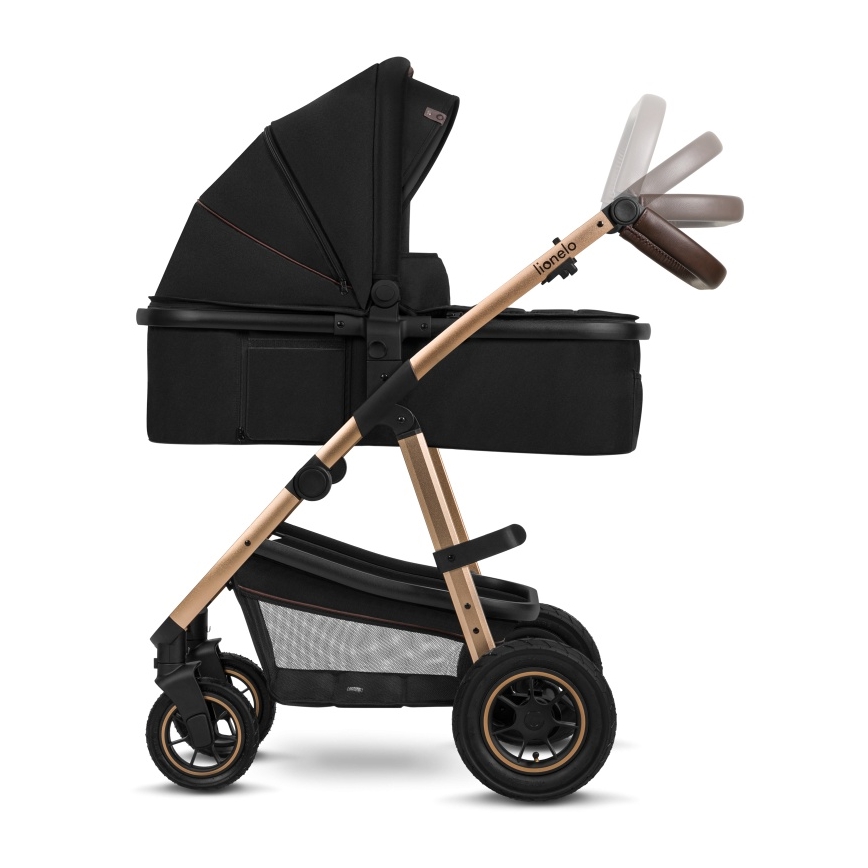 Lionelo - AMBER 2-in-1 Combination Stroller, Black Onyx