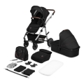 Lionelo - AMBER 2-in-1 Combination Stroller, Black/Silver