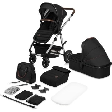 Lionelo - AMBER 2-in-1 Combination Stroller Black Silver