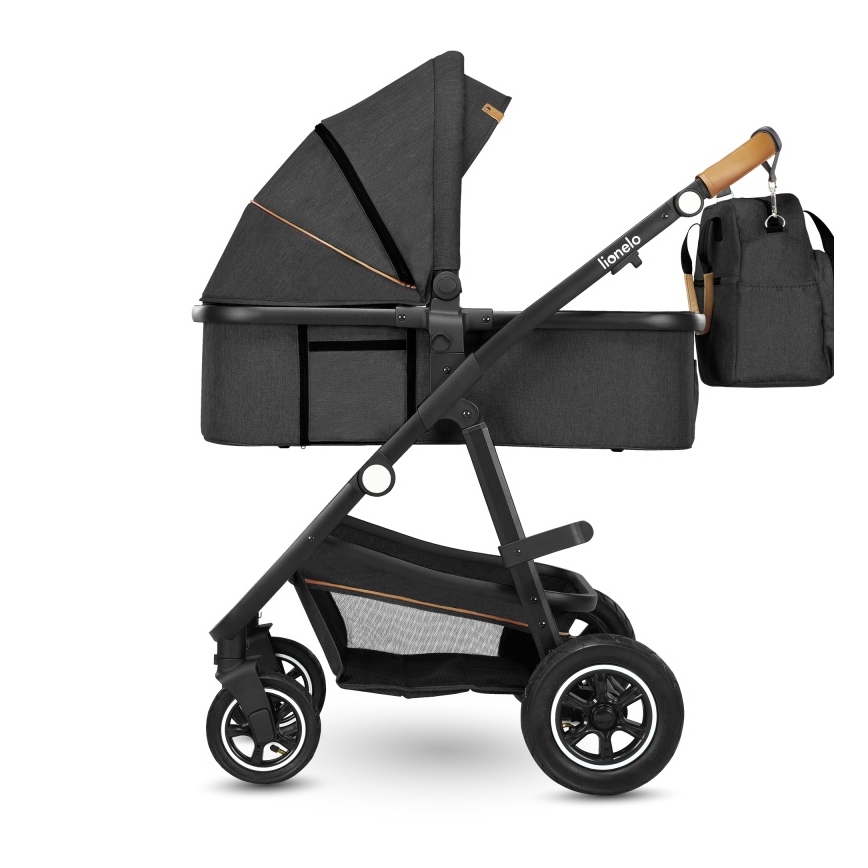 Lionelo - AMBER 2-in-1 Combination Stroller, Grey Graphite