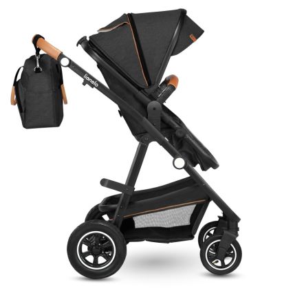 Lionelo - AMBER 2-in-1 Combination Stroller, Grey Graphite