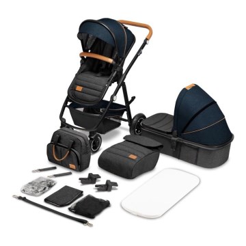 Lionelo - AMBER 2-in-1 Convertible Stroller Navy Blue