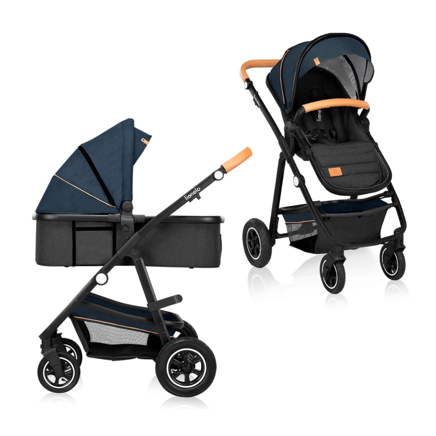 Lionelo - AMBER 2-in-1 Convertible Stroller Navy Blue