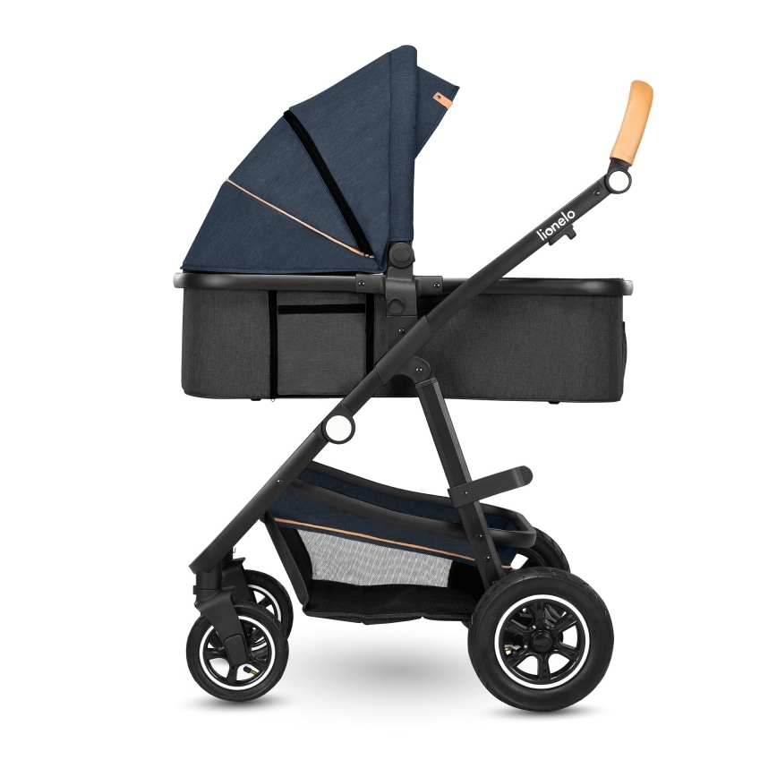 Lionelo - AMBER 2-in-1 Convertible Stroller Navy Blue
