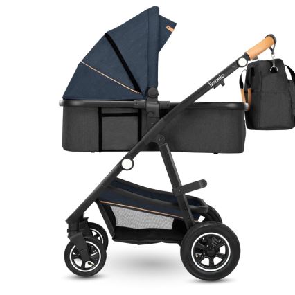 Lionelo - AMBER 2-in-1 Convertible Stroller Navy Blue