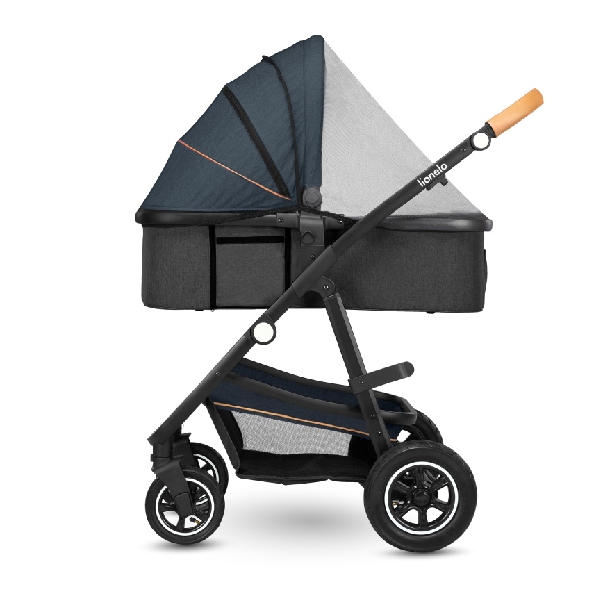 Lionelo - AMBER 2-in-1 Convertible Stroller Navy Blue