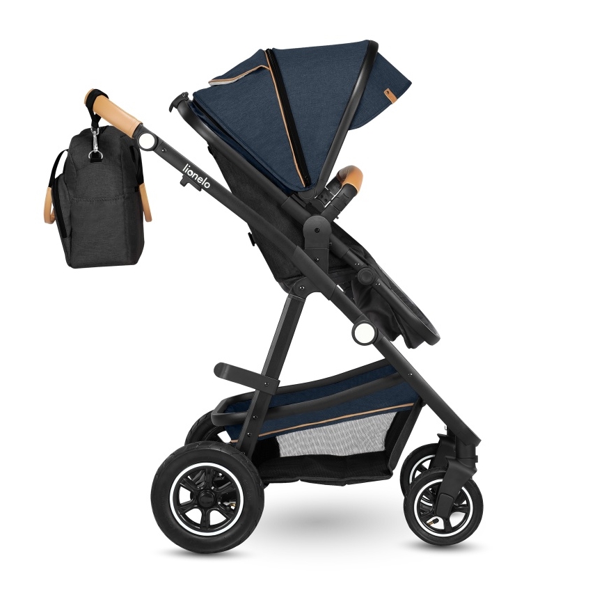 Lionelo - AMBER 2-in-1 Convertible Stroller Navy Blue