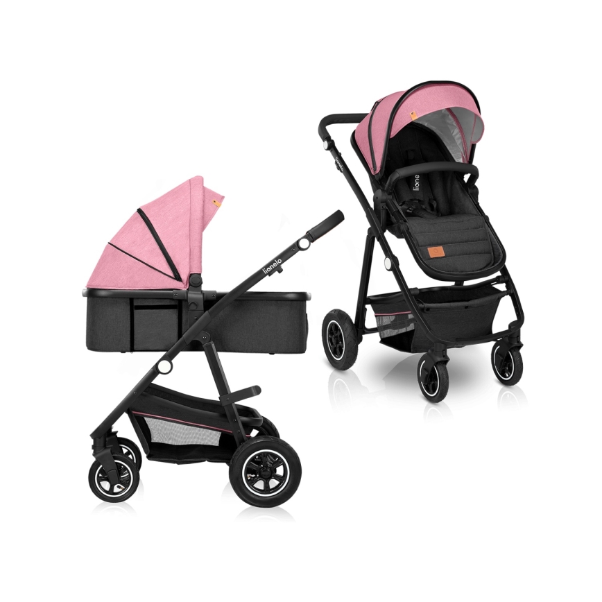Lionelo - AMBER 2-in-1 Convertible Stroller Pink Rose