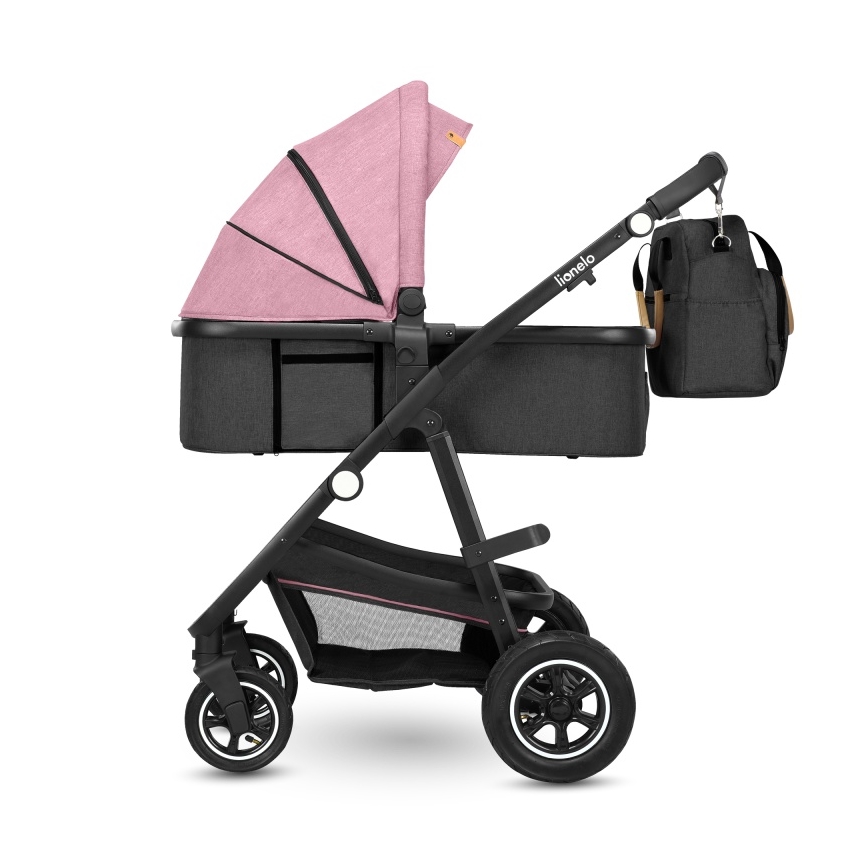 Lionelo - AMBER 2-in-1 Convertible Stroller Pink Rose