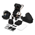 Lionelo - AMBER 3-in-1 Combination Stroller Black Onyx