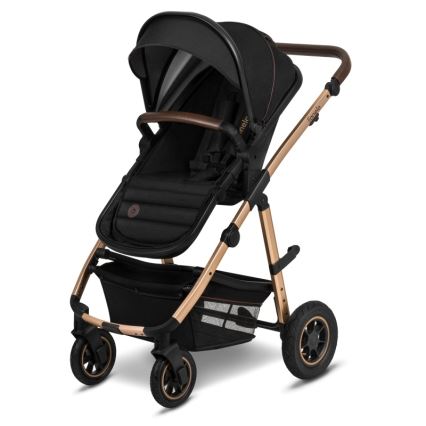 Lionelo - AMBER 3-in-1 Combination Stroller, Black Onyx
