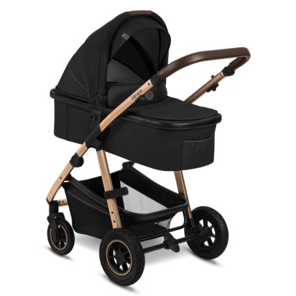 Lionelo - AMBER 3-in-1 Combination Stroller, Black Onyx