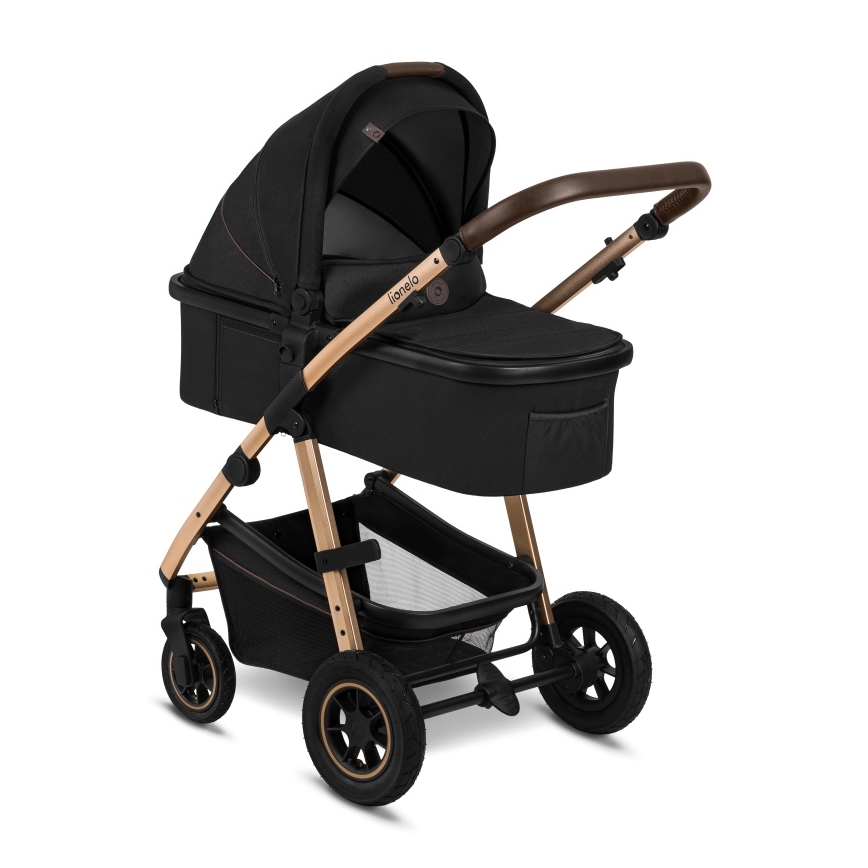 Lionelo - AMBER 3-in-1 Combination Stroller, Black Onyx