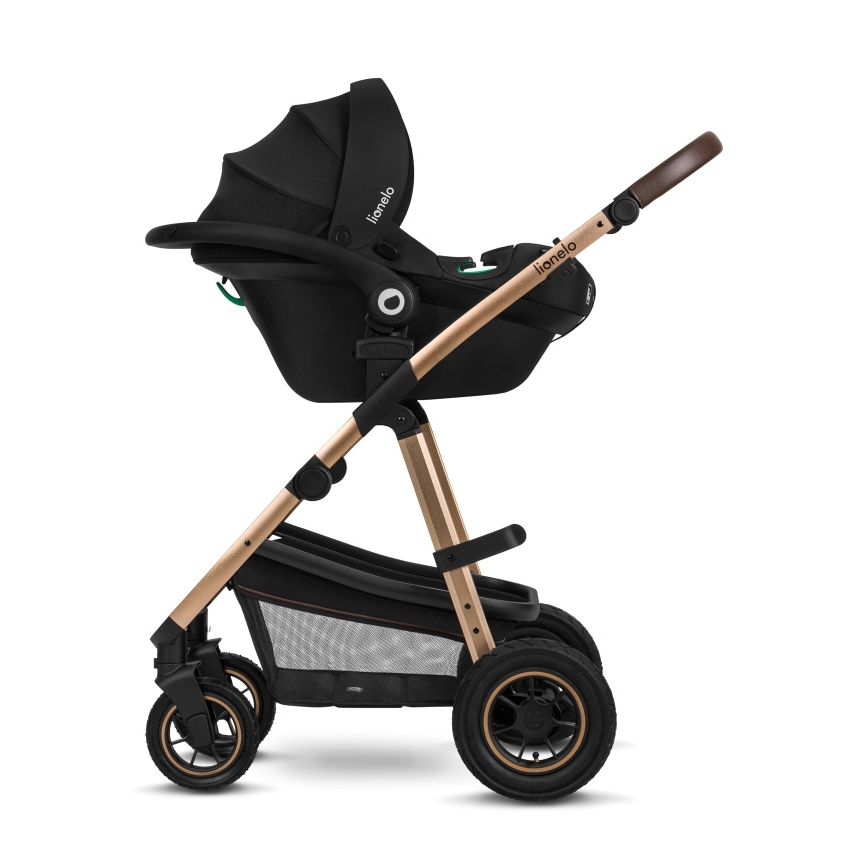 Lionelo - AMBER 3-in-1 Combination Stroller, Black Onyx