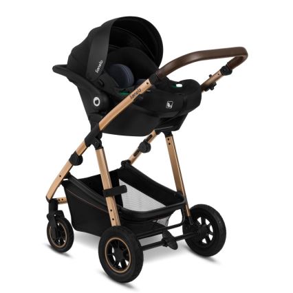 Lionelo - AMBER 3-in-1 Combination Stroller, Black Onyx