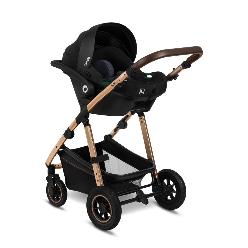 Lionelo - AMBER 3-in-1 Combination Stroller, Black Onyx