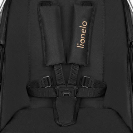 Lionelo - AMBER 3-in-1 Combination Stroller, Black Onyx