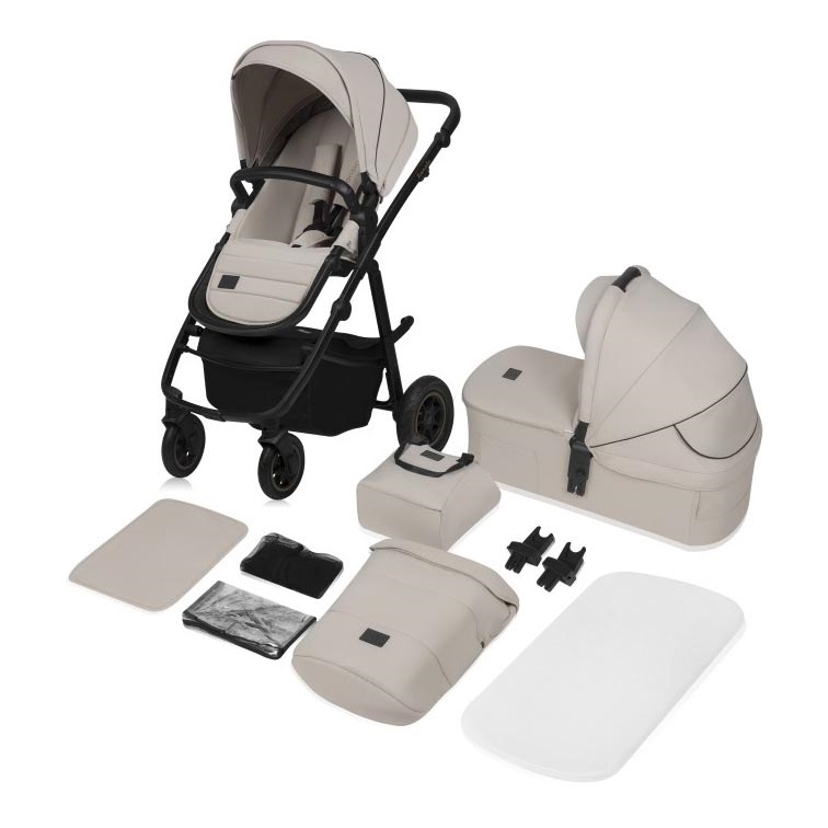 Lionelo - AMBER PLUS 2-in-1 combination stroller Beige Sand
