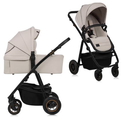 Lionelo - AMBER PLUS 2-in-1 combination stroller Beige Sand