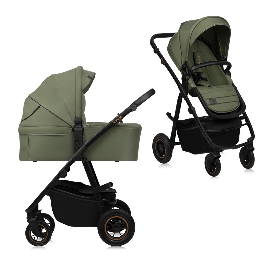 Lionelo - AMBER PLUS 2-in-1 Combo Stroller, Green Forest