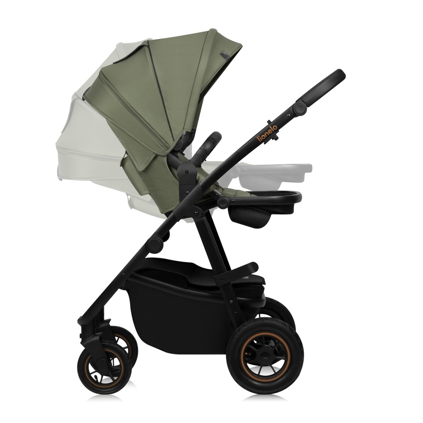 Lionelo - AMBER PLUS 2-in-1 Combo Stroller, Green Forest