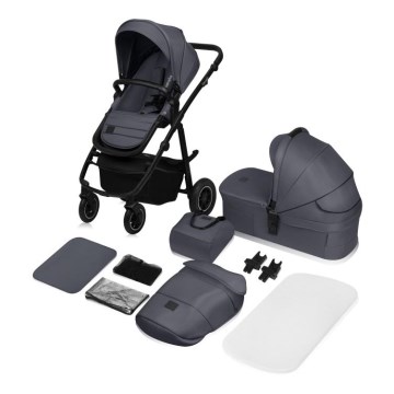 Lionelo - AMBER PLUS 2-in-1 Combo Stroller, Grey Graphite