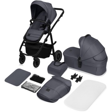 Lionelo - AMBER PLUS 2-in-1 Convertible Stroller Grey Graphite