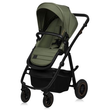 Lionelo - AMBER PLUS 3-in-1 Combination Stroller Green Forest