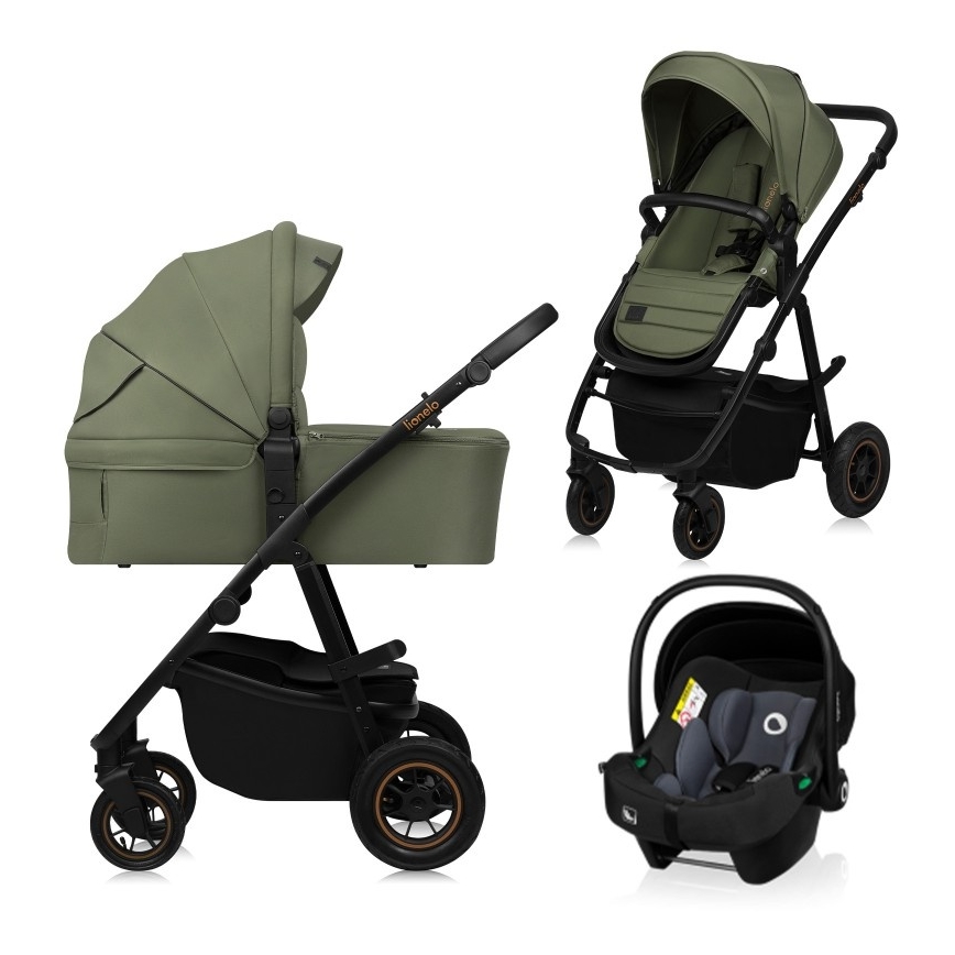 Lionelo - AMBER PLUS 3-in-1 travel system Green Forest