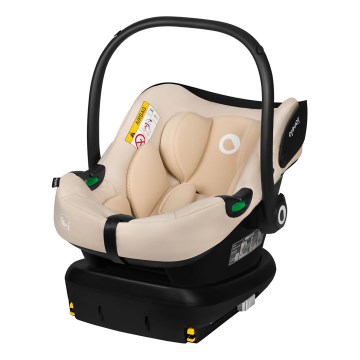 Lionelo - ASTRID SET i-Size 40-87 cm Rotating car seat with base, Beige Sand