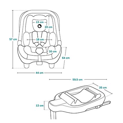 Lionelo - ASTRID SET i-Size 40-87 cm Rotating car seat with base, Beige Sand