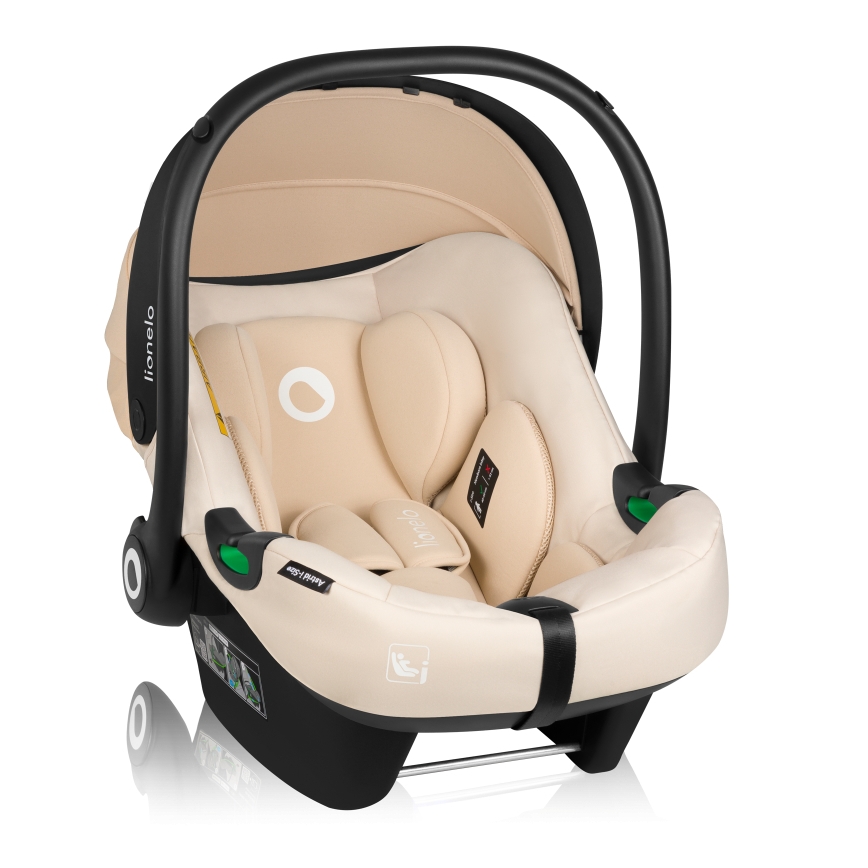 Lionelo - ASTRID SET Rotating i-Size Car Seat with Base, 40–87 cm, Beige Sand