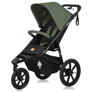Lionelo - AZURA Sport Stroller Black/Green