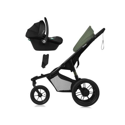 Lionelo - AZURA Sport Stroller Black/Green