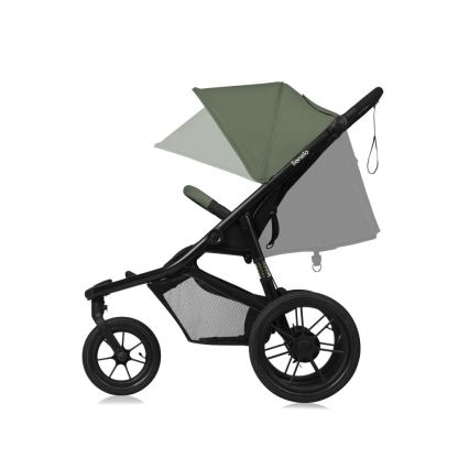 Lionelo - AZURA Sport Stroller Black/Green