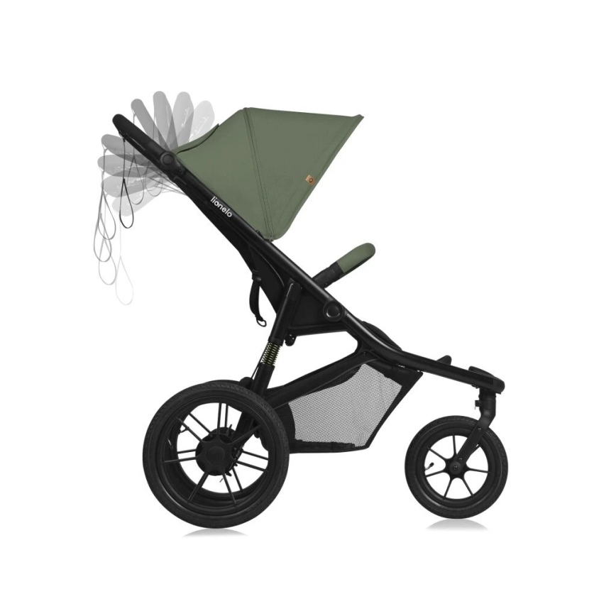 Lionelo - AZURA Sport Stroller Black/Green