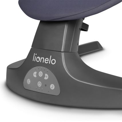 Lionelo - Baby Bouncer with Melody RALF 4xAA Grey Concrete + Remote Control