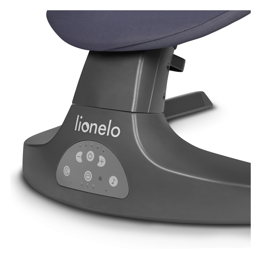 Lionelo - Baby Bouncer with Melody RALF 4xAA Grey Concrete + Remote Control