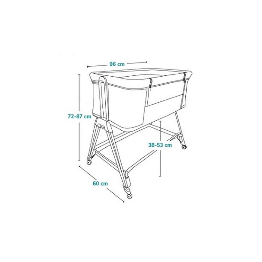 Lionelo - Baby crib 2in1 LUNA beige
