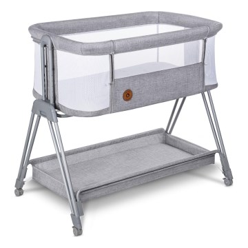 Lionelo - Baby crib 2in1 LUNA grey