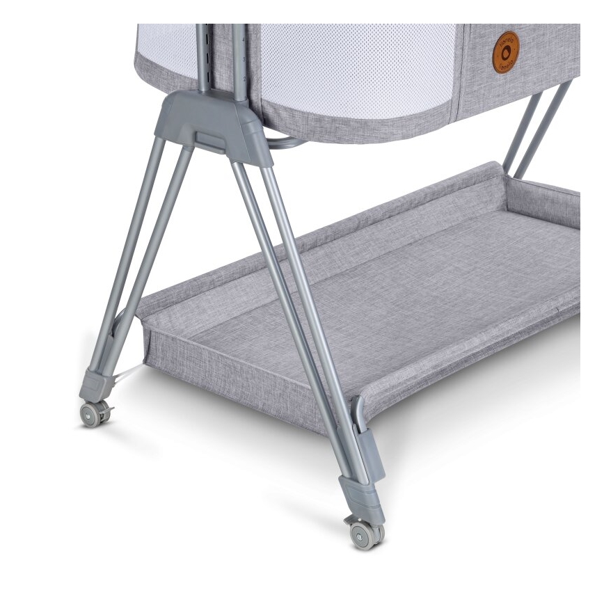 Lionelo - Baby crib 2in1 LUNA grey